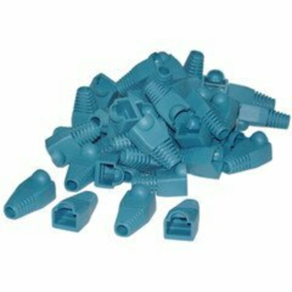 Swe-Tech 3C RJ45 Strain Relief Boots, Blue, 50PK FWTSR-8P8C-BL